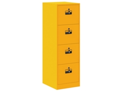 Conjunto de archivadores de 2 piezas Amarillo Mostaza 44x50x106,5 cm EXCLUSIVO MAISON