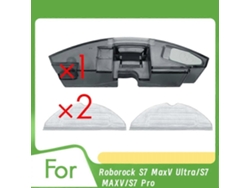 Replacement Water Tank With 2 Mop Pads For S7 Maxv Ultra/s7 Maxv/s7 Pro Robot Vacuum Cleaner Parts