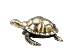 2026-cenicero Antiguo De Metal A Prueba De Viento Con Tapa Tortuga Creativa Bronce Para Cigarrillos