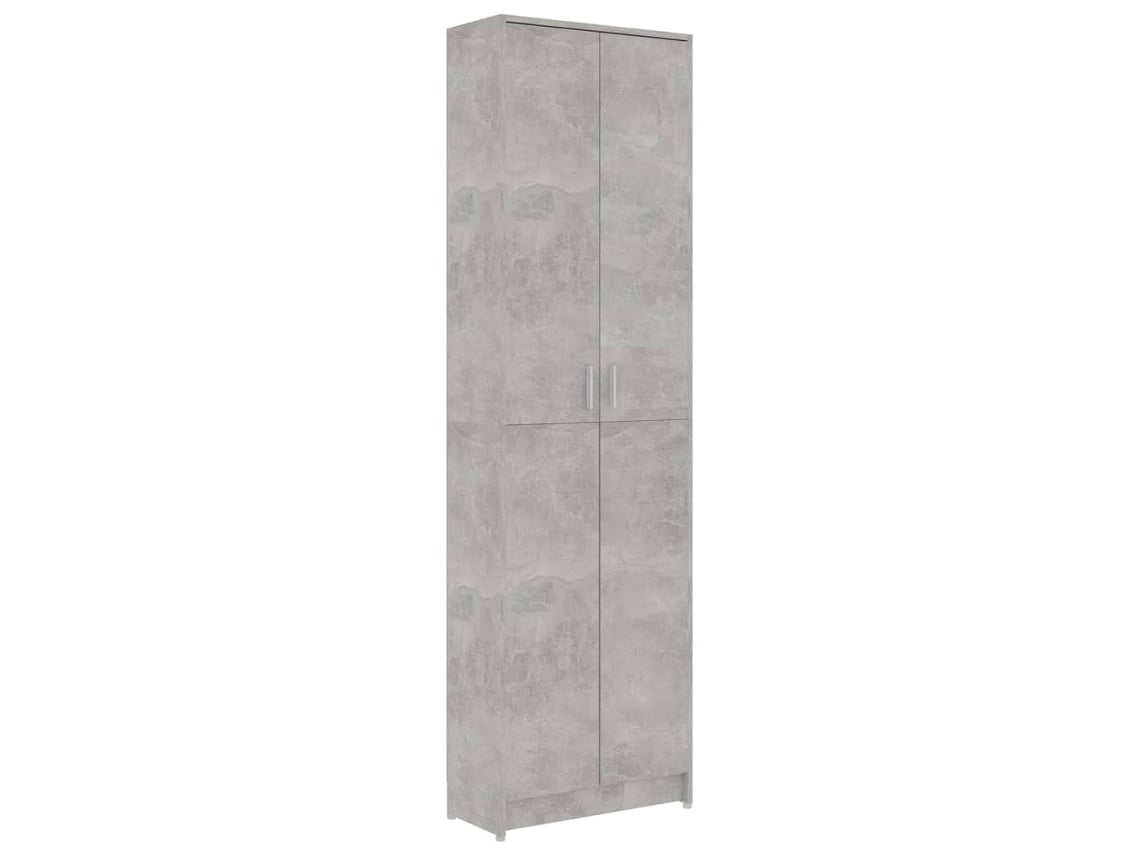 Armario Del Pasillo VIDAXL Gris Madera contrachapada (55x25x189 cm)
