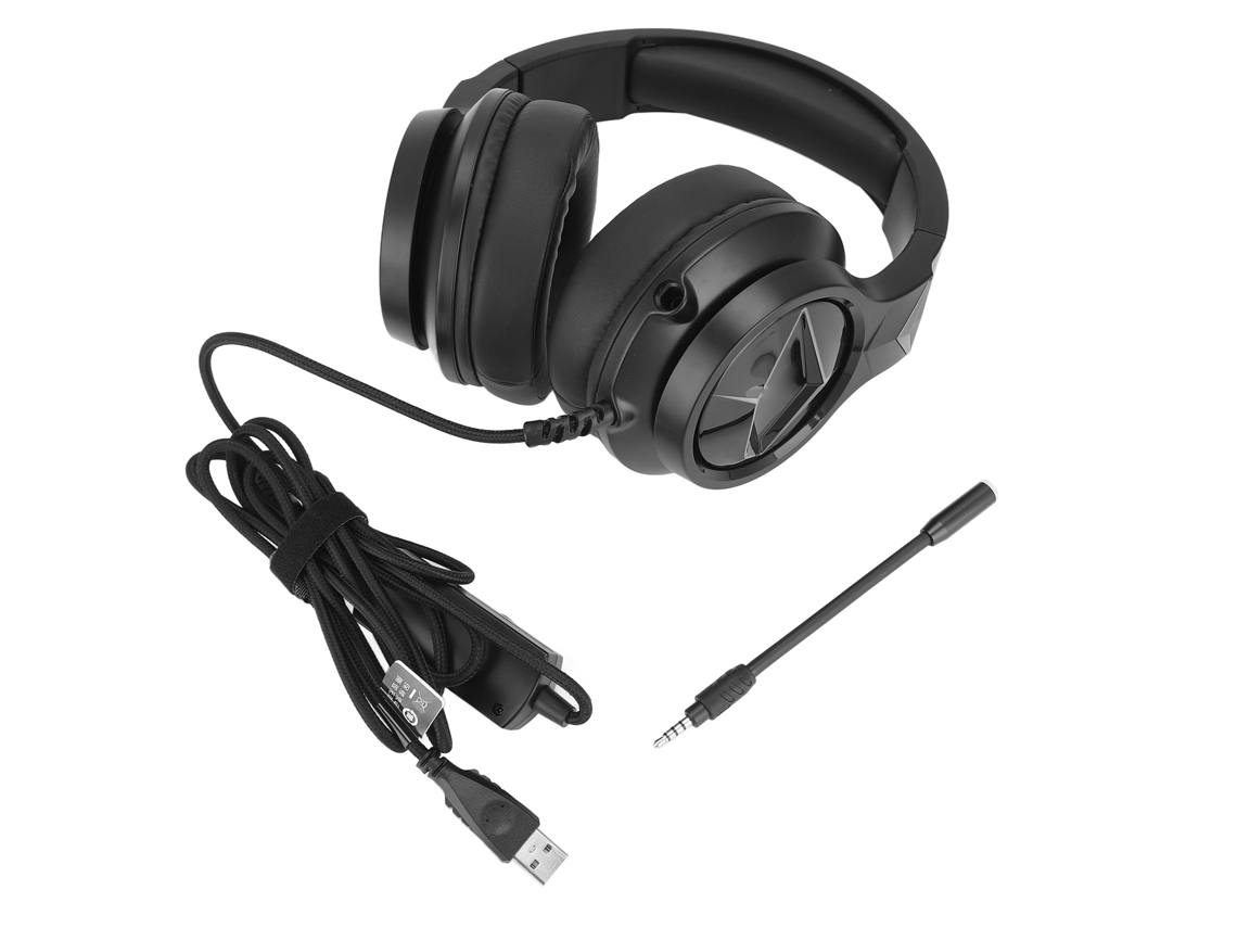 Auriculares Para Juegos Taidu Con Sonido Envolvente 7.1, Micrófono, Almohadillas Iluminación Rgb Pc