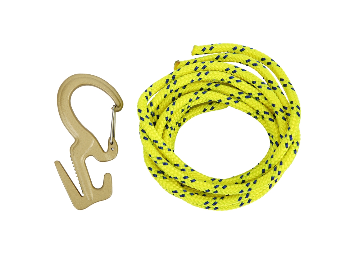 Mosquetón Con Cuerda De Aleación De Zinc Para Camping, Escalada, Senderismo, Liberación Rápida, Gancho De Resorte, Chapado En Oro.