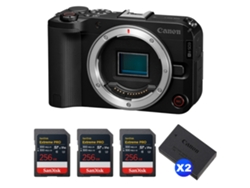 Canon Eos R50 V + 3 Sandisk 256gb Extreme Pro Uhs-ii Sdxc + 2 Canon Lp-e17 + Ebook “20 Consejos Para Fotos Que Impactan”