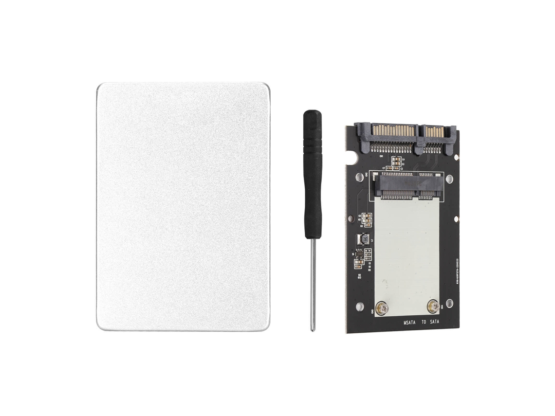 Carcaça Adaptador Ssd Liga De Alumínio 6gbps Msata Para Sata3.0 Ultra Fina Compatível Com Windows Linux Os X