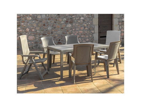 Conjunto De Jardín Florida 5 Taupe