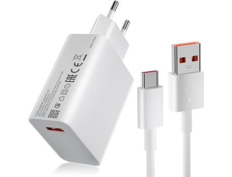 Cargador Carga Rápida Turbo Usb Tipo Mi Mix para Xiaomi VENISYMLIS Blanco