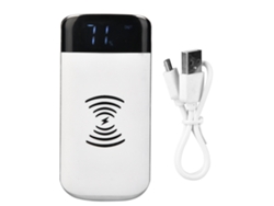 Batería Portátil De 10000mah Con Carga Inalámbrica, Carga Rápida, Pantalla Led Y Portátil