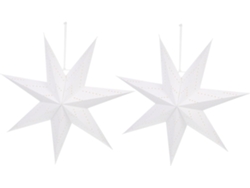 Juego de 2 pantallas de lámpara colgantes decorativas de papel origami, cubiertas de lámpara ligeras
