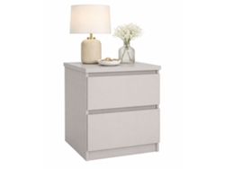 Mesita de noche Sil Cashmere con dos cajones de cachemir WELLHOME