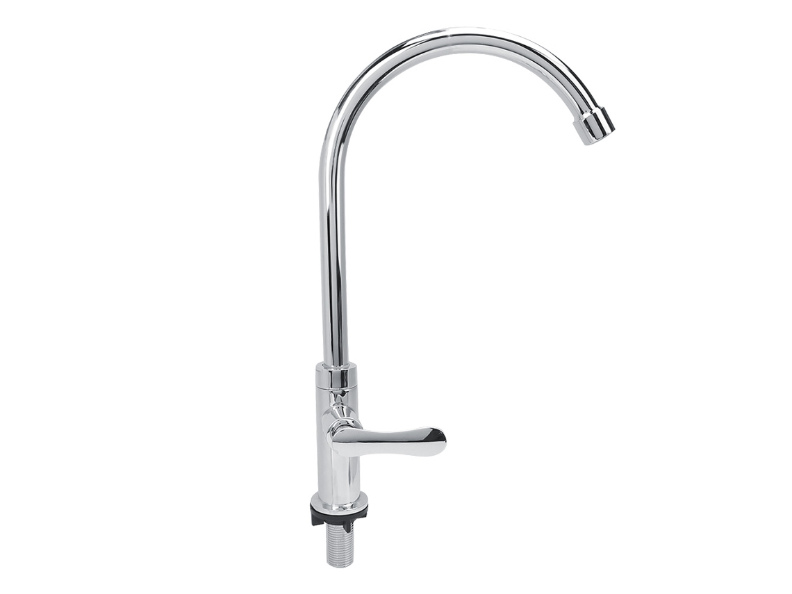 Grifo De Cocina Y Baño G1/2in Cromado Giratorio De 360° Material: Aleación De Zinc