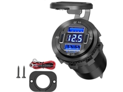 Cargador Usb De 12 V Y 4 Puertos Con Puertos Pd Y Qc, Para Encendedor De Cigarrillos De Coche Usb C
