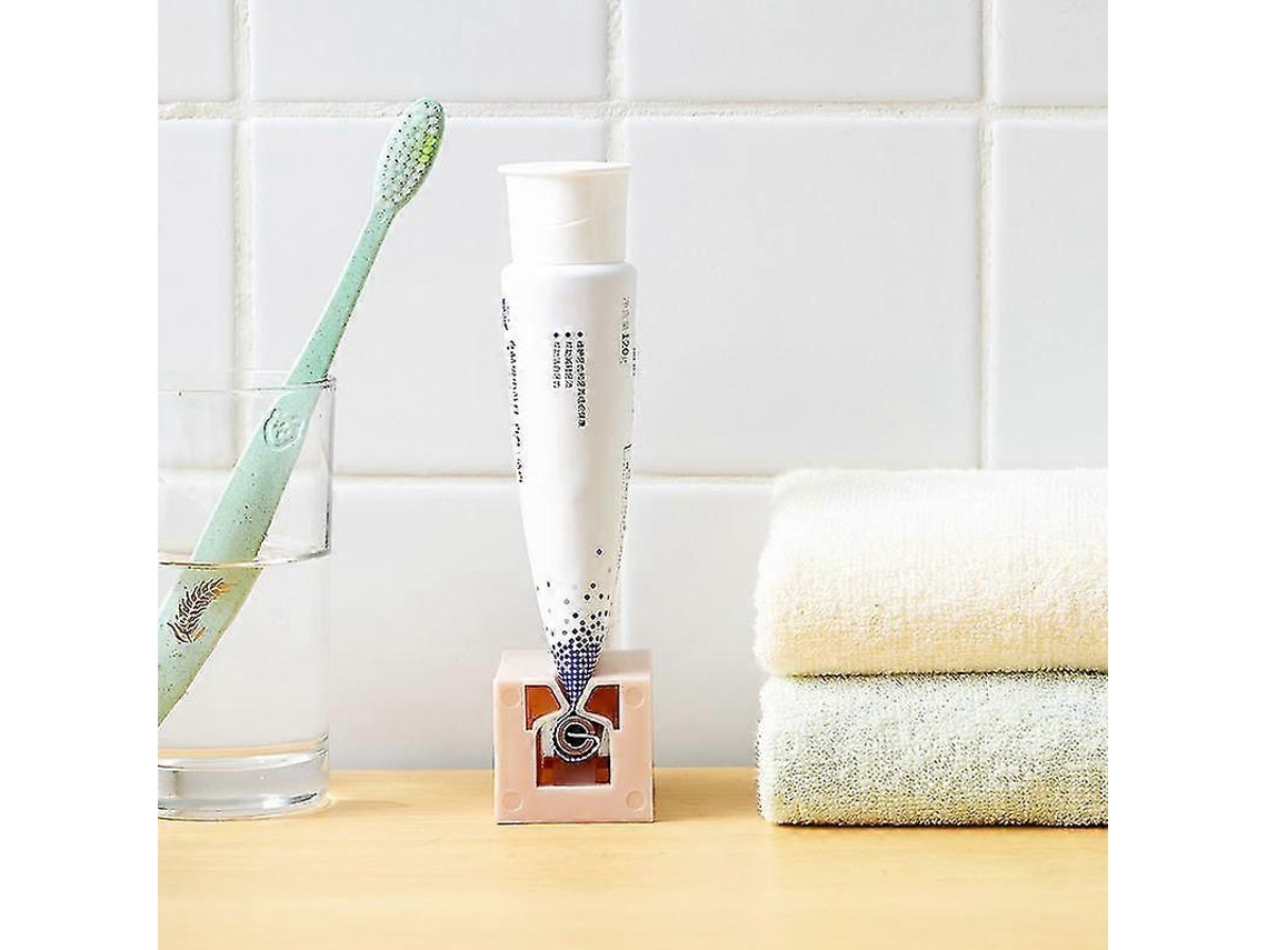 Dispensador de pasta de dientes para baño Rosewell, tubo exprimidor, limpiador facial, prensa, soporte para niños