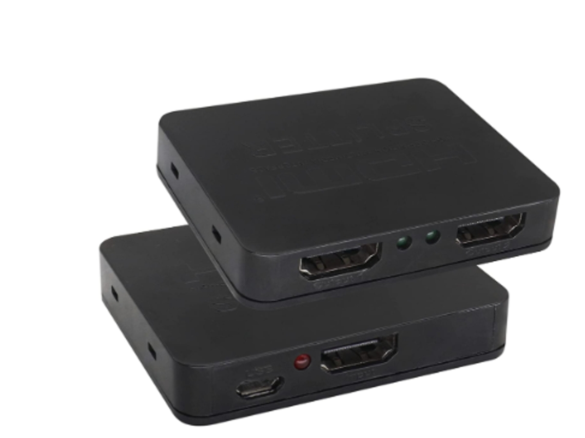 Adaptador Divisor Hdmi 1 a 2 YIZHOOD Inf116 Negro