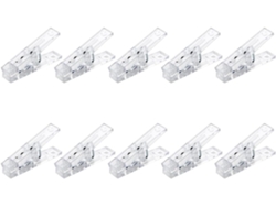 Clips Decorativos Prácticos Accesorios Plástico Transparente Paquete 20 Sujetar Fotos Notas Hogar Oficina