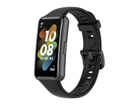 Correa de reloj inteligente para Huawei Band 7 de silicona (negra)
