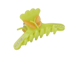 Grampo De Cabelo Médio Elegante Com Cristal Forte Apoio Borboleta Para Mulheres