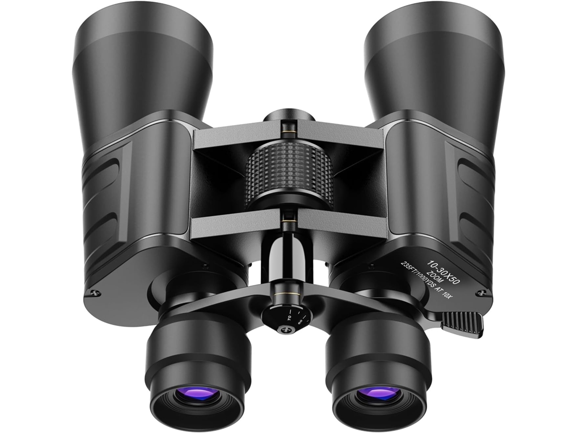 Binoculares militares de zoom de alta potencia 10-30x50 para adultos visión nocturna en baja luminosidad / impermeables diariamente / prisma BAK7 / lente FMC binoculares IKIKSO