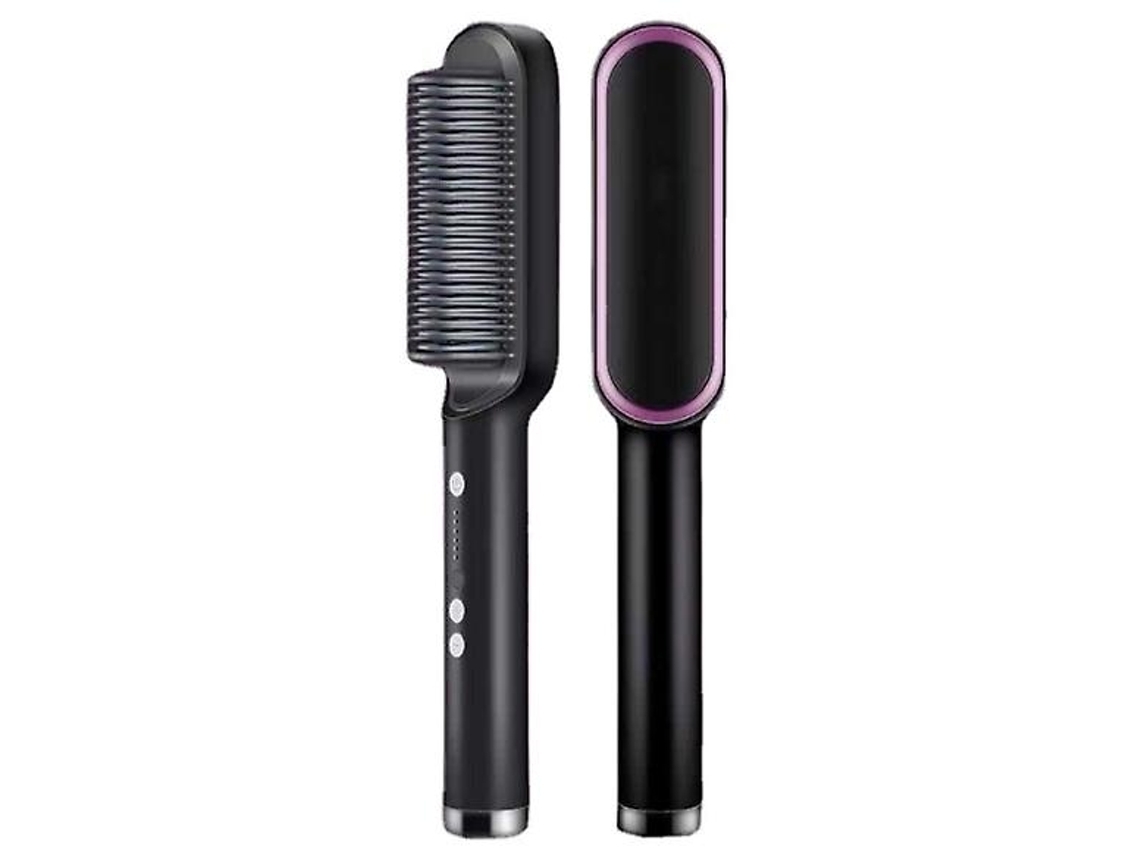 Plancha de pelo y rizador profesional 2 en 1 5 ajustes de temperatura ajustables negro YEMAESRE