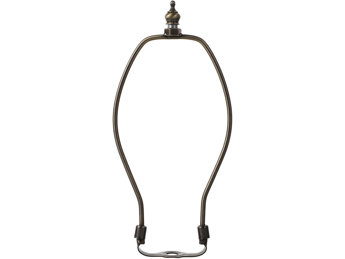 Portalámparas De Hierro Con Forma De Cuerno, 20 Cm, Bronce Antiguo, Estructura Metálica Resistente Para Iluminación Interior.