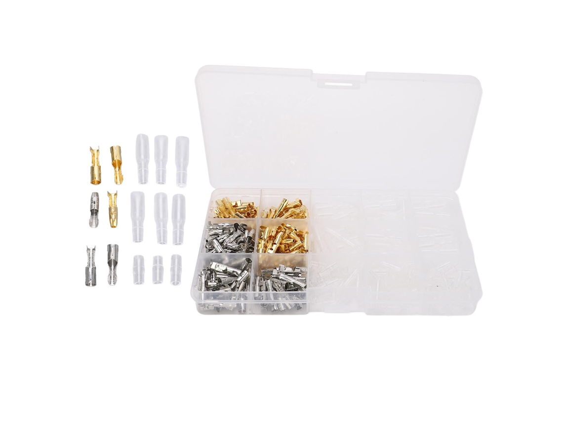Kit 360 Conectores De Pala Macho Hembra De Latón Para Cable, Terminales De Crimpado, Conductividad Buena