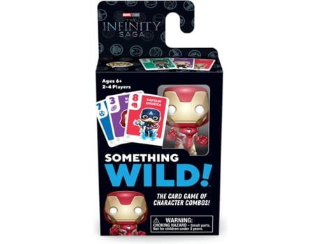 Juego de Cartas FUNKO Something Wild Card Game Marvel Infinity Saga Iron Man (Edad Mínima: 7 Años -Nivel de Dificultad: Intermedio)