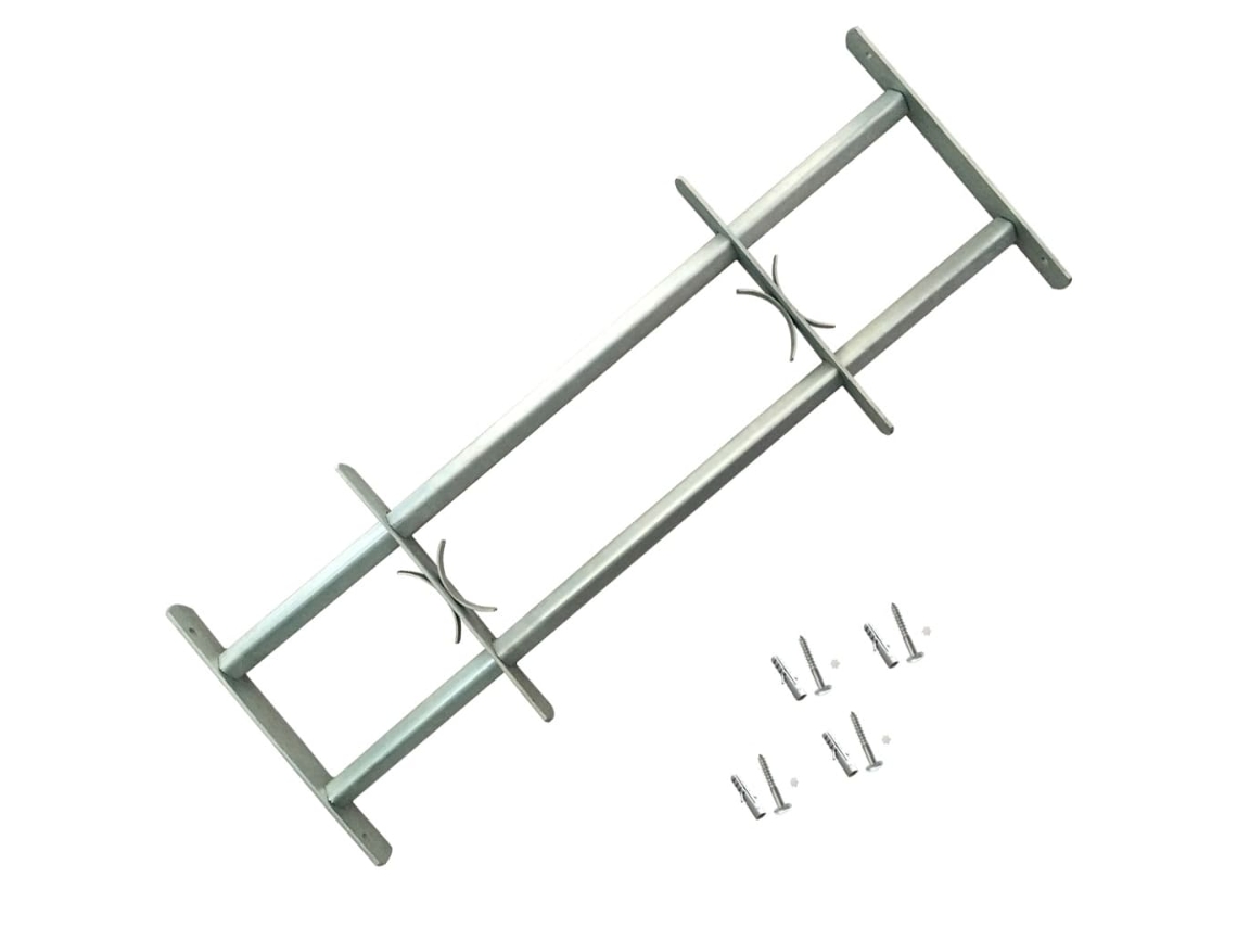 Reja de seguridad VIDAXL Plateado Acero