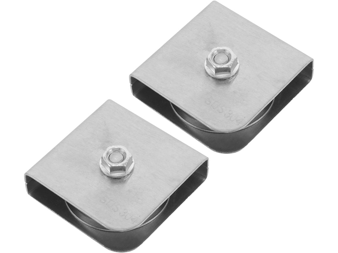 Polea Para Mástil Inoomp Fabricada En Acero Inoxidable, 2 Piezas, Diseño Cuadrado Con Construcción Soldada Para Mayor