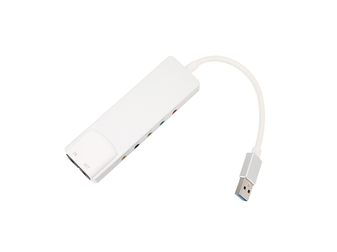 Tarjeta De Sonido Usb 7.1 5.1 Canales Adaptador De Sonido Usb 2.0 Externo Para Pc Portátil Plug And Play