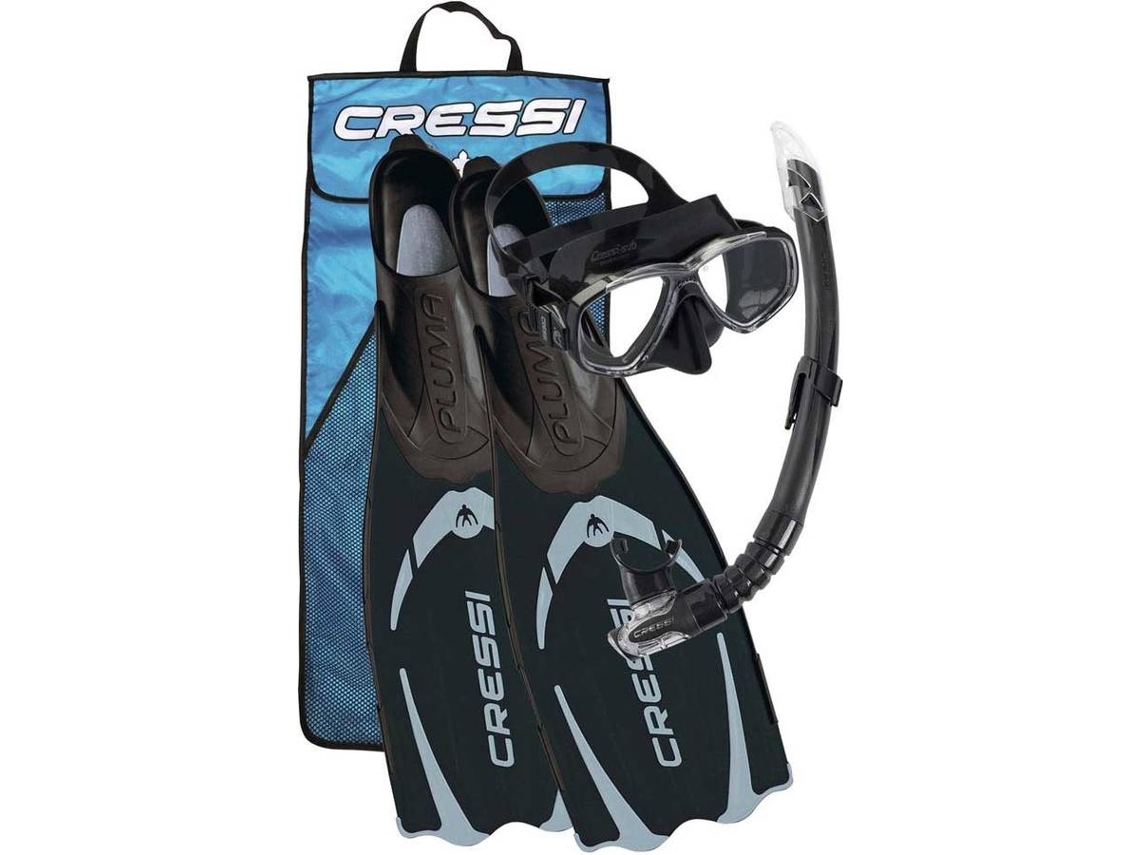 Conjunto De Máscara E Tubos Frontales de Buceo CRESSI Pluma Perla Pluma Gamma