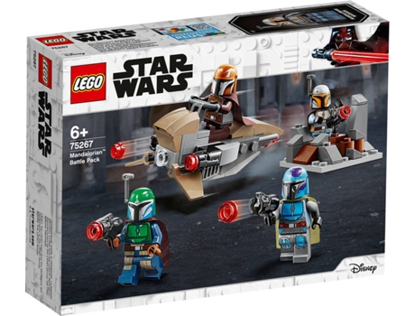 LEGO Star Wars: Pack de Batalla Mandalorian (Edad Mínima: ‍6 - 102 Piezas)