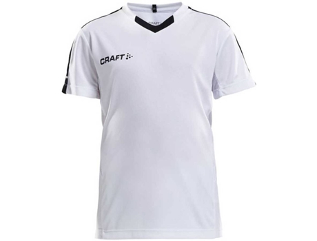 Camiseta de Hombre para Fútbol CRAFT Progress Contrast Blanco (122 / 128 cm)