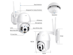 2026-cámara De Seguridad Ptz Wifi Exterior 1080p 2mp Inalámbrica Para Exteriores