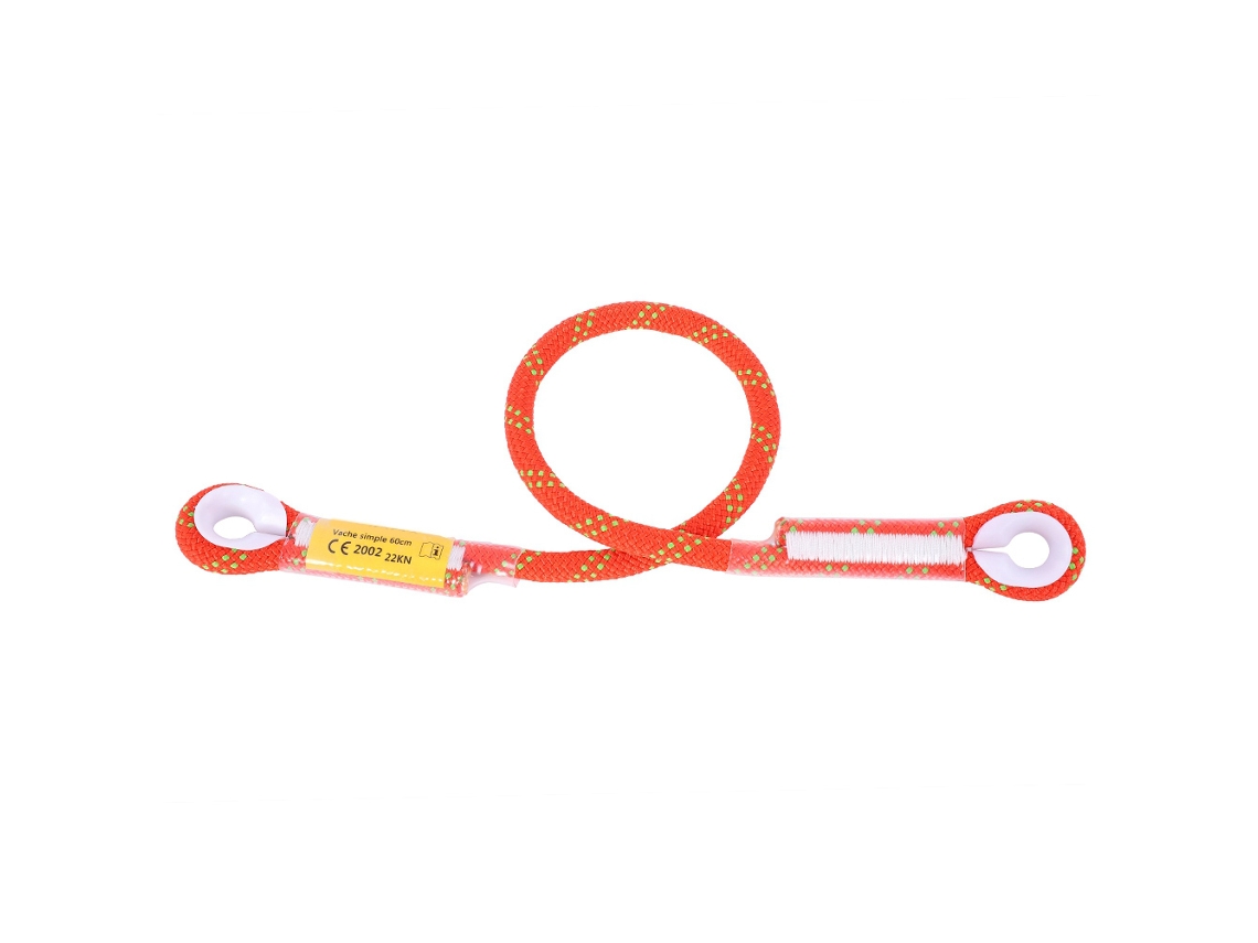 Cuerda De Escalada Para Supervivencia Al Aire Libre Con Anilla, 150 Cm, Naranja, Nailon Resistente, Para Montañismo Y Rescate.