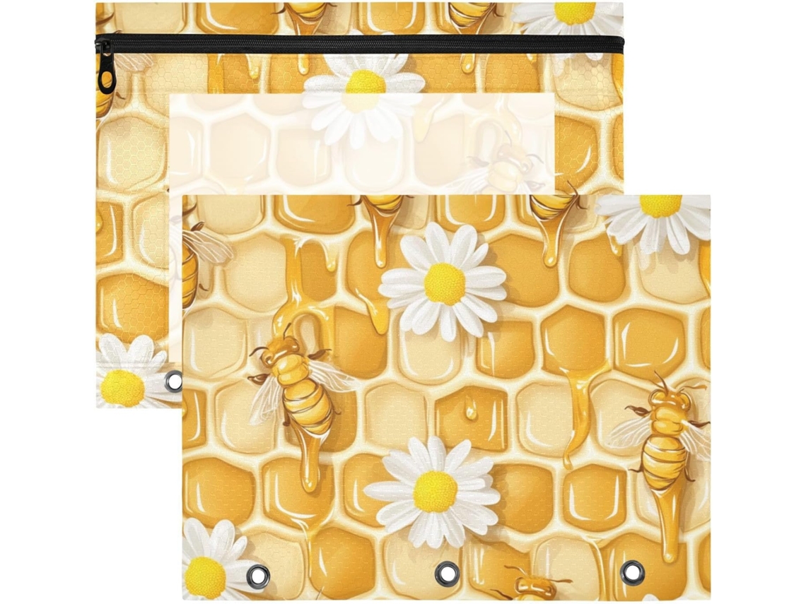 Besportble Juego De Panal Decorada Con Abejas Y Margaritas Y Pvc Está Diseñada Para Ver Fácilmente El Conte...