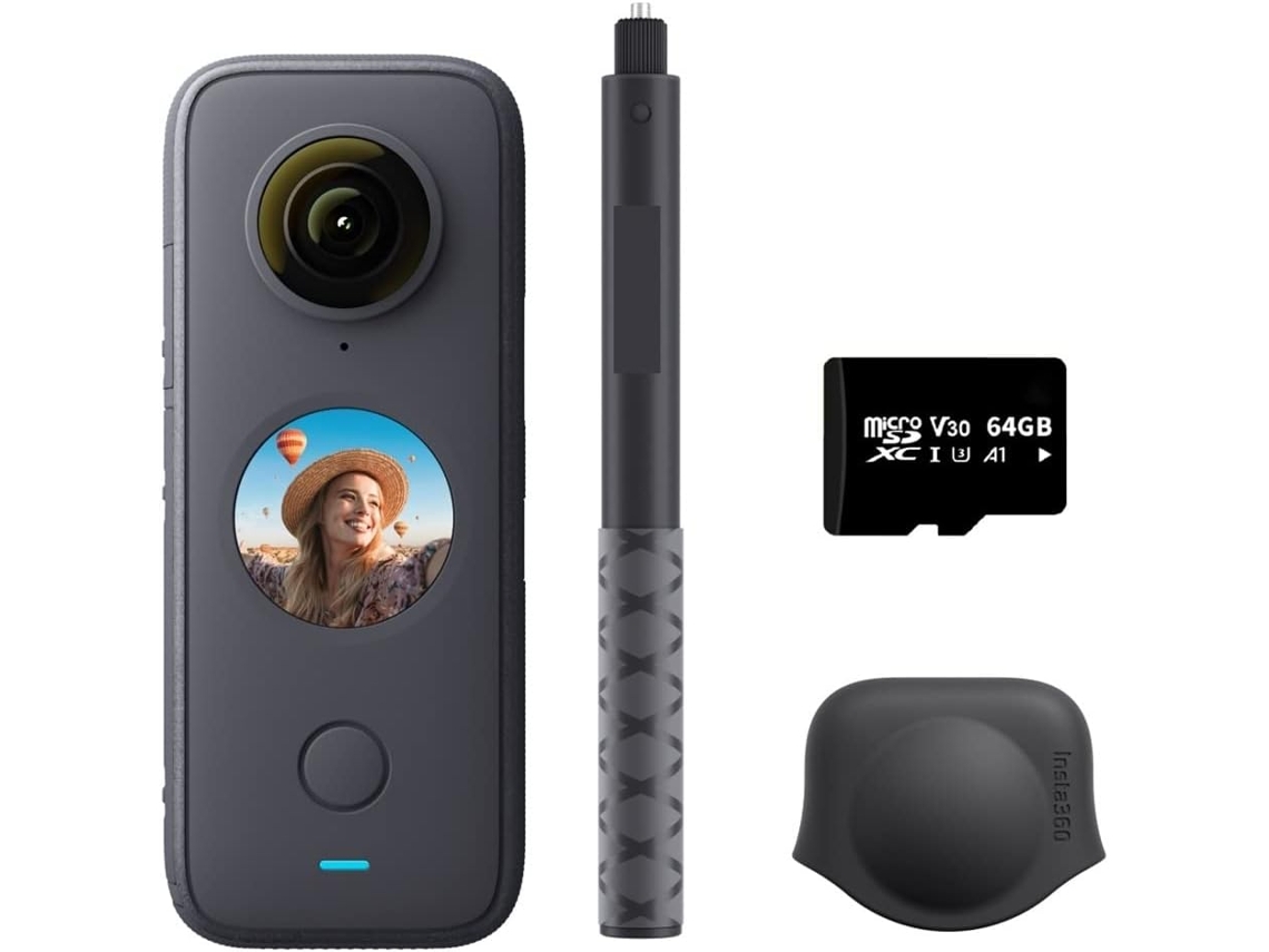 Cámara De Acción Wifi 4k30fps Para Vlogs Con Estabilización De Imagen Resistente Al Agua, Pantalla Táctil Y Edición Con Ia.