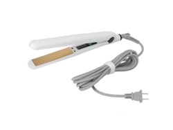 Prancha de cabelo profissional à prova d'água 2026 com temperatura ajustável e placa de cerâmica branca (110-240V)