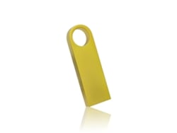 Memoria USB de 64 GB, elegante, metálica, USB 2.0, para PC y portátiles. Gold Hexinyigjly