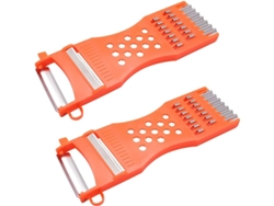 Rallador Multifunción Plástico Cocina, Cortador Verduras Frutas Hoja Metal