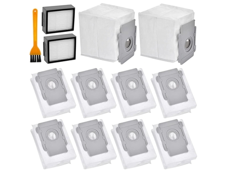 Acessórios de Aspirador 10 bolsas de aspiradora y 2 filtros de repuesto para Irobot Roomba I7 I7+ I3 I3+ Base de limpieza automática de aspiradora