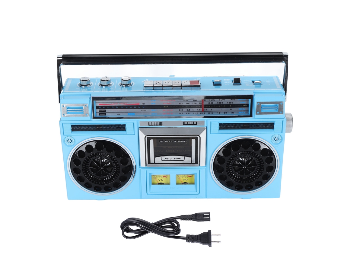 Reproductor De Cassettes (reproducción Bluetooth, Radio De Cuatro Bandas) Reproductor De Cassettes Portátil