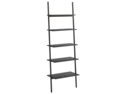 Unidad 5 Estantes Inclinados 64x34x185,5 cm Negro MAISON EXCLUSIVE
