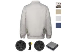 Chaqueta de refrigeración con ventilador, batería de 5200 mAh, funcionamiento a altas temperaturas, sin marca.
