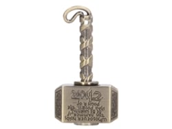 Martillo de dedo giratorio transformable Rebe-Toy para adultos y niños, metal para aliviar el estrés, ideal para fiestas, color dorado.