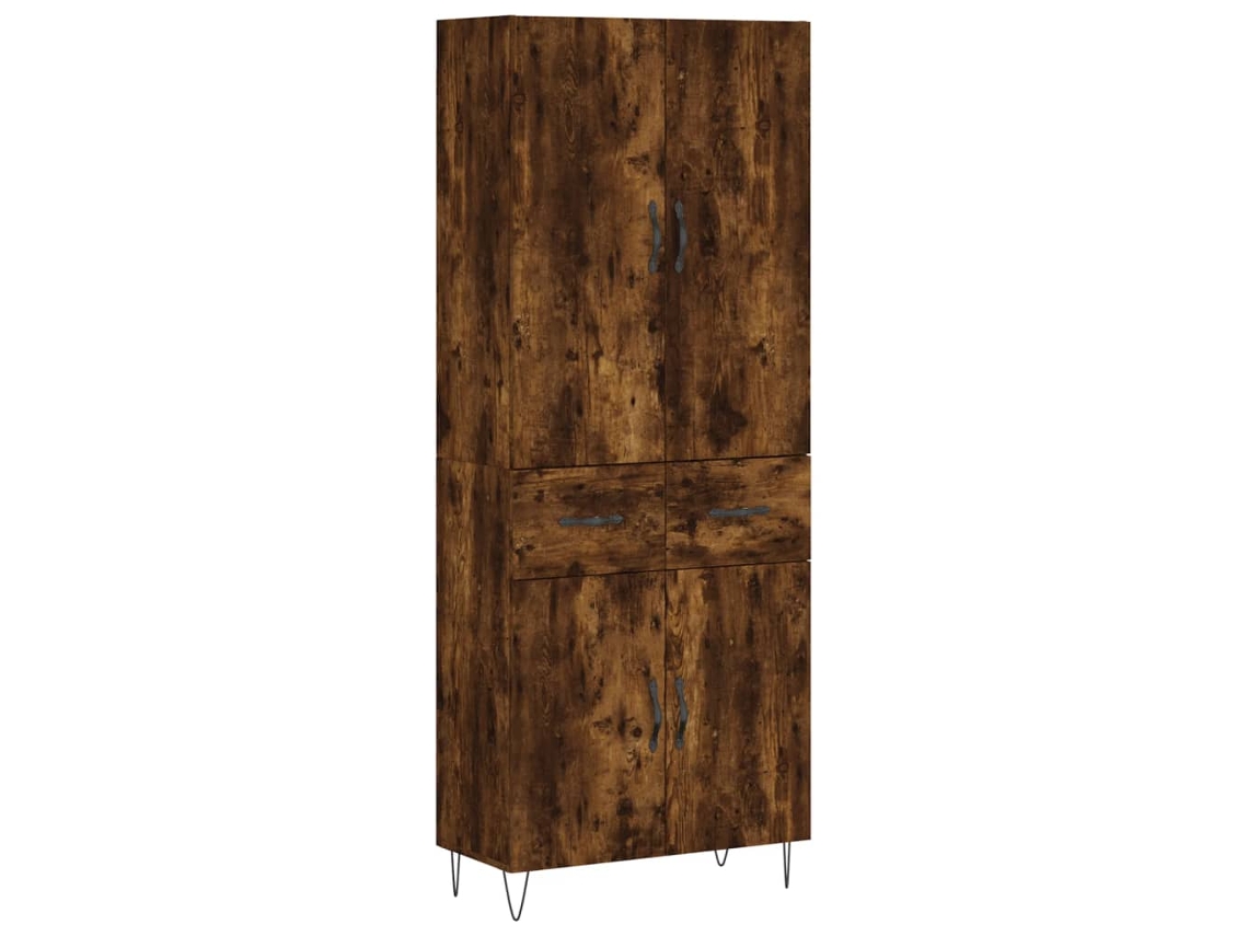 Mueble alto de madera procesada de roble ahumado MAISON EXCLUSIVE (69,5 x 34 x 180 cm)