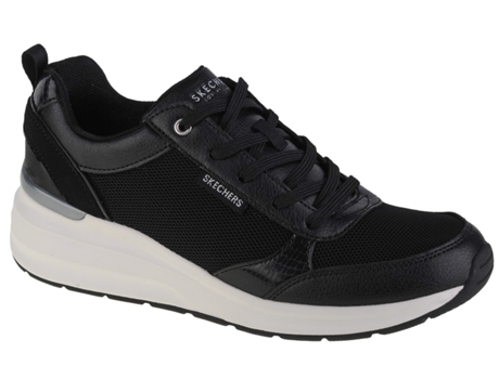 Zapatillas para Mujer SKECHERS (40 - Cuero Sintético - Negro)