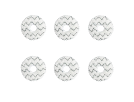 6pcs pano de esfregão com padrão de onda para ecovacs deebot x1 omni turbo robot
