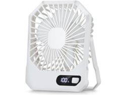 Ventilador De Escritorio - Recargable Por Usb - 2600 Mah - Plegable 180° - 3 Velocidades - Indicador De Nivel De Batería