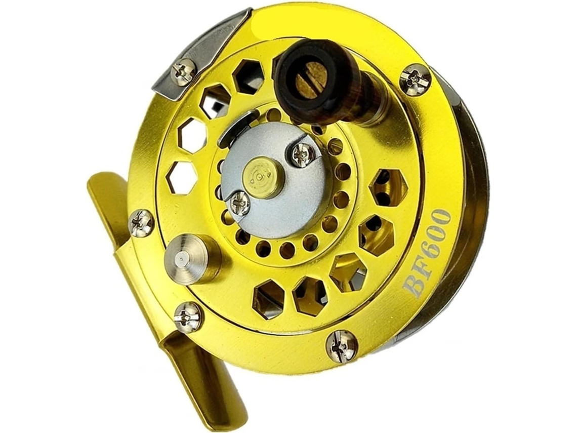Carrete De Pesca Con Mosca, Totalmente Metálico, Bf600/800/1000, 3/4, 5/6, 7/8, Para En Hielo, Color Dorado...