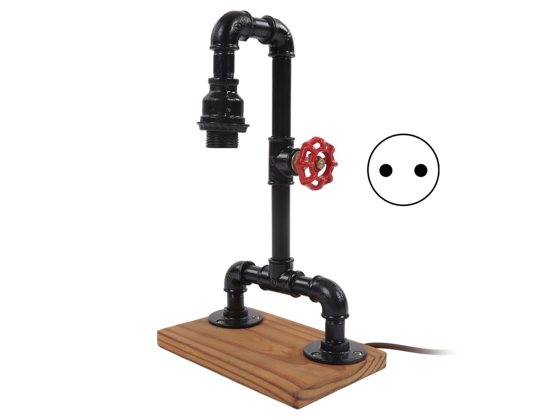 2026-lámpara De Mesa Retro De Tubo De Agua Led Decorativa Para Dormitorio Restaurante Ue 220v