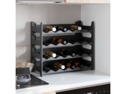Bodega de vino apilable de PP para 24 botellas, decoración del hogar